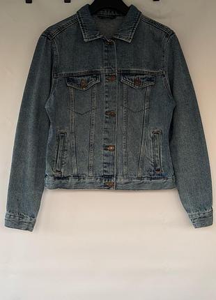 Джинсова куртка lc waikiki (lcw jeans) синя базова, розмір xl