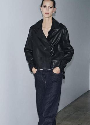 Шкіряна куртка zara limited ed 100% овеча шкіра