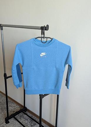 Свитшот теплый синий nike 104-110 синий