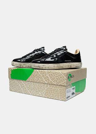 Stevend 6660 crackle leather black