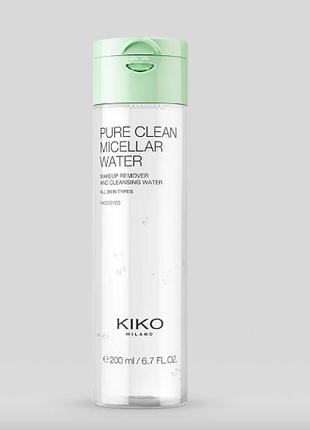 Міцелярна вода water pure clean kiko milano 200ml