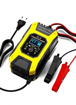 Зарядное устройство автомобильного аккумулятора foxsur 12v 6a / импульсное зарядное устройство с рк-дисплеем