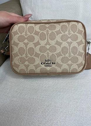 Сумка  coach бежева з 2