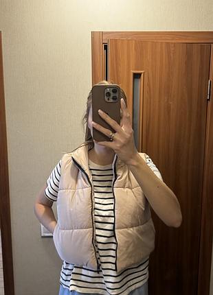Жилетка жіноча бежева 8