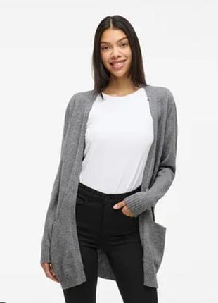 Кардиган с карманами из смеси вискоза 80% нейлон vero moda