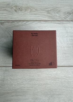 Скраб для тіла anillo fig whisky body scrub 200g