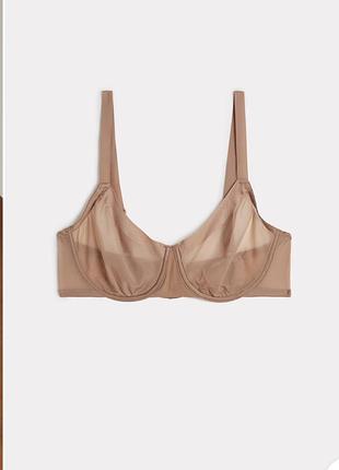 Елегантний бежевий бюстгальтер-балконет sveva invisible touch від бренду intimissimi розмір 90е