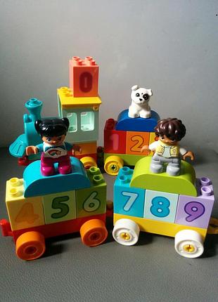 Конструктор lego duplo конструктор поезд  с цифрами  – учимся считать