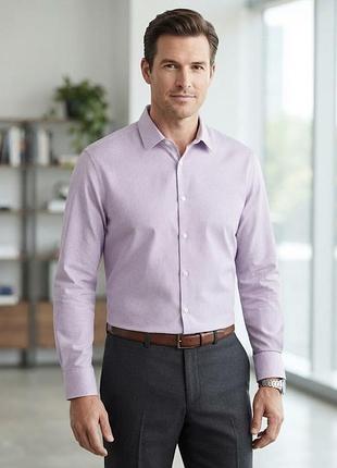 Сорочка чоловіча calvin klein infinity cool non-iron, розмір l оригінал