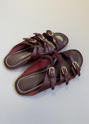 Мюли sandro paris sandals leather 37(23cm) maxmara cos 3