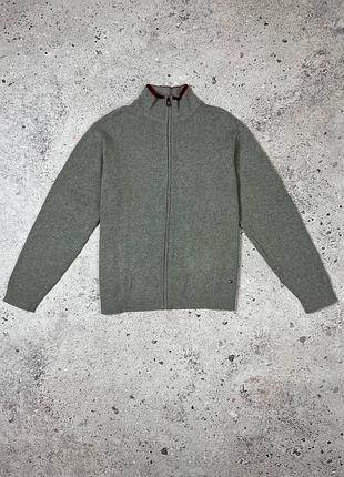 Класичний в'язаний кофта-кардиган tommy hilfiger zip knit sweater