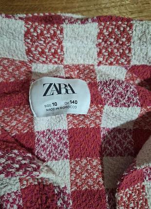 Рубашка рубашка zara в клетку 4