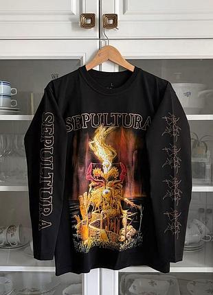 Лонгслів / мерч sepultura - arise  метал merch slayer metallica rammstein футболка з довгим рукавом
