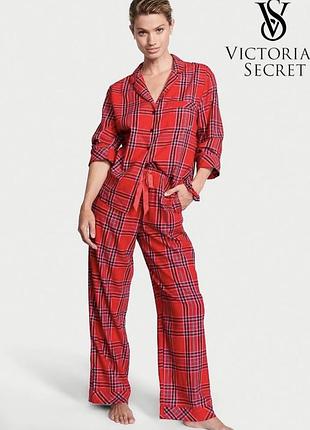 Піжама жіноча victoria’s secret фланелева в клітинку
