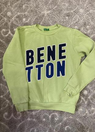 Худі benetton зеленого кольору