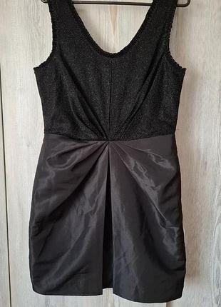 Черное блестящее платье h&amp;m