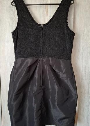 Черное блестящее платье h&amp;m 2