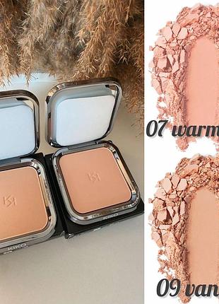 Matte fusion пресована пудра з натуральним матовим покриттям kiko milano
