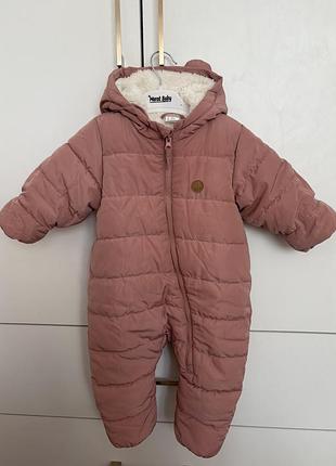 Зимовий комбінезон для дівчинки trend baby рожевий