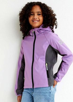 Дитяча куртка softshell h&m (бузково-сіра) на зріст 158 см / 12-13 років