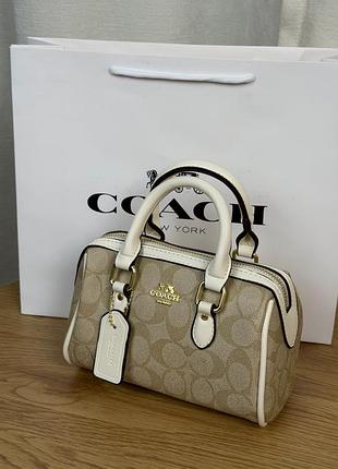 Женская сумка кросс боди coach городская сумка кросс боди для девушки коуч брендовая кожаная сумочка через плече