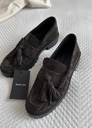 Лофери massimo dutti,лоферы,туфли,туфлі,ботинки,черевики