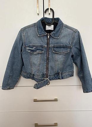 Піджак і жакет для дівчинки zara джинсовий блакитний