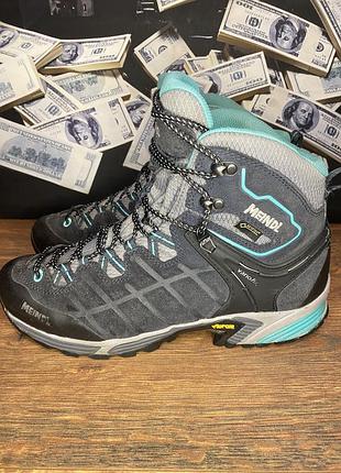 Черевики жіночі meindl gore-tex чорно-сірі, розмір 41.5/42, довжина устілки 27 см