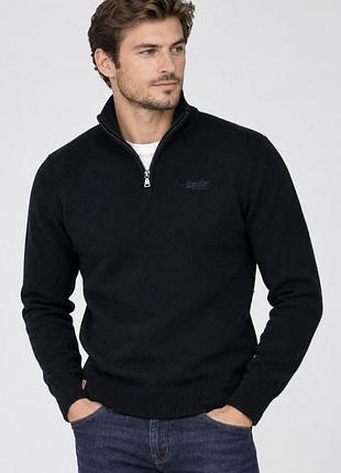 Мужской джемпер свитер на молнии superdry
