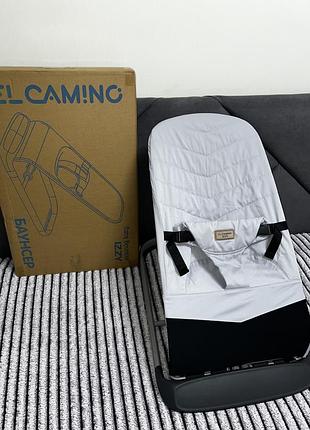 Шезлонг дитячий підлоговий el camino izzy me 1178 gray баунсер для новонароджених
