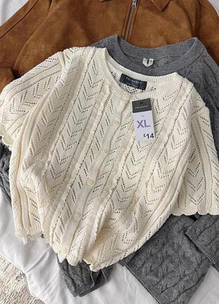 Топ жіночий primark кроше молочний xl-m