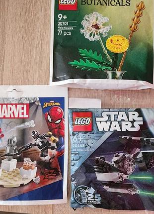 Полибеги лего (botanical, star wars, spiderman)