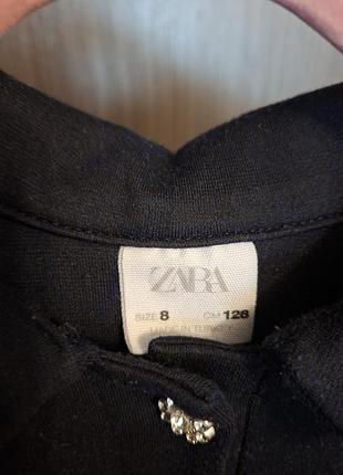 🌿 платье темно-синего цвета zara 7/8 4