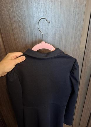 🌿 платье темно-синего цвета zara 7/8 5