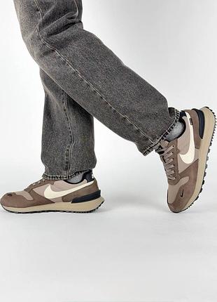 Водонепроникні кросівки nike phoenix waffle gtx brown beige black