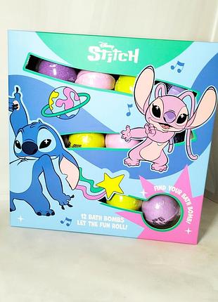 Набір бомбочок для ванни disney stitch 12 шт по 30 г.