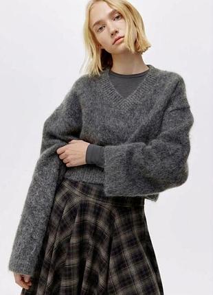 H&amp;m studio h&amp;m edition h&amp;m premium укороченный свитер с широким рукавом