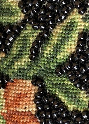 Petit point винтажная сумочка 30-40 годов ,вышитая бисером и крестиком.