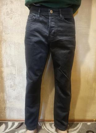 Темно-сірі джинси з denim & co. із задньою кишенями та фірмовим шкіряним лейблом для підлітка ,розмір 30