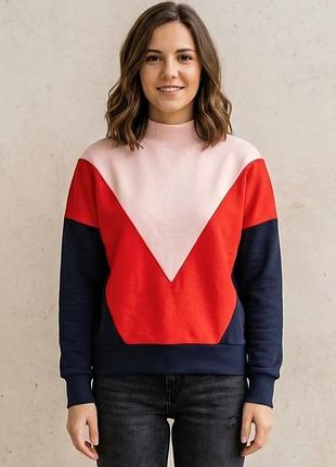Шикарный женский разноцветный свитшот scotch & soda amsterdam blauw, 💯 оригинал