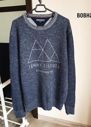 Вовняний світер пуловер tommy hilfiger