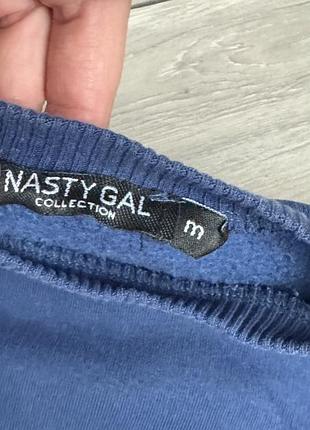 Синя укорочена кофта светр nastygal m 5
