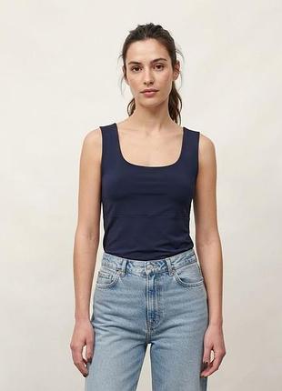 Стильний темно-синій топ / майка zara collection