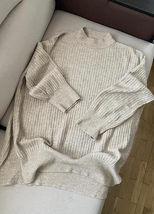 Мʼякий теплий светр туніка h&m