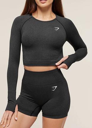 Кроп топ gymshark спортивна кофта