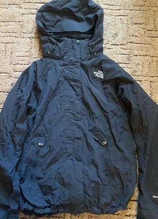 The north face hyvent куртка w/m чёрная