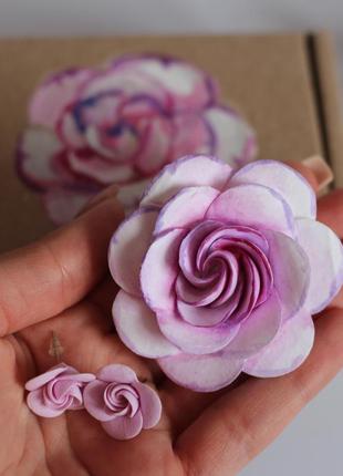 Подарочный комплект украшений в авторской коробочке "викторианские розы"2 фото