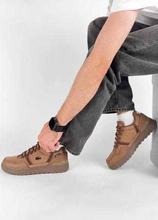 Водонепроникні кросівки lacoste t-clip winter gtx coyote