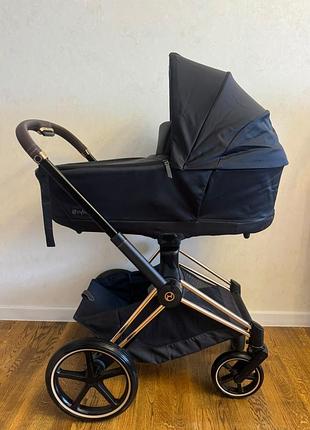 Коляска cybex priam 2 в 1 шасі rose gold