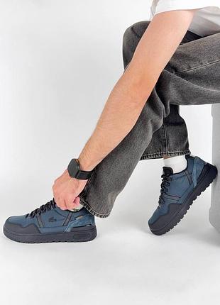 Водонепроникні кросівки lacoste t-clip winter gtx navy black